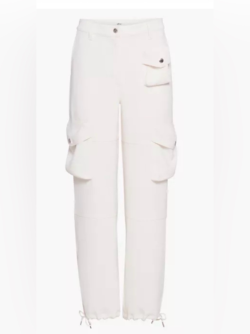 Wilfred White Cargo Pants with Utility Pockets